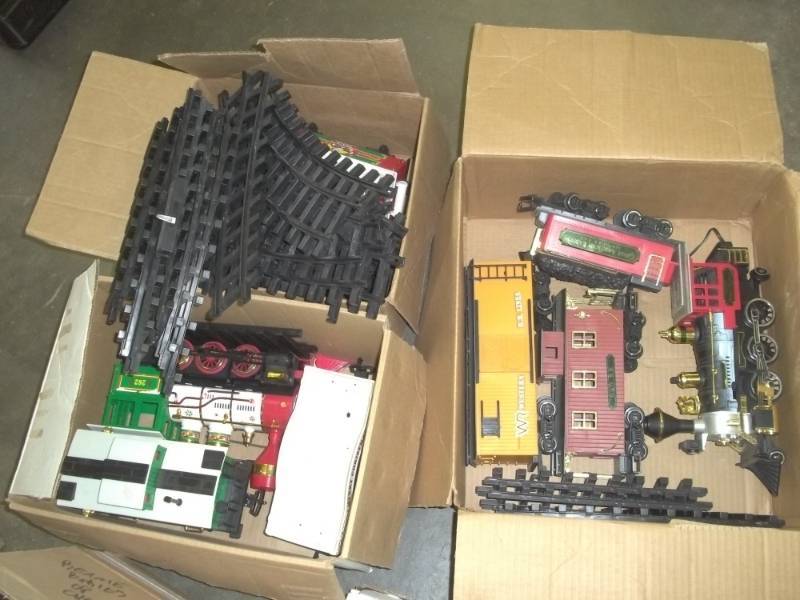 2 Christmas Train Sets