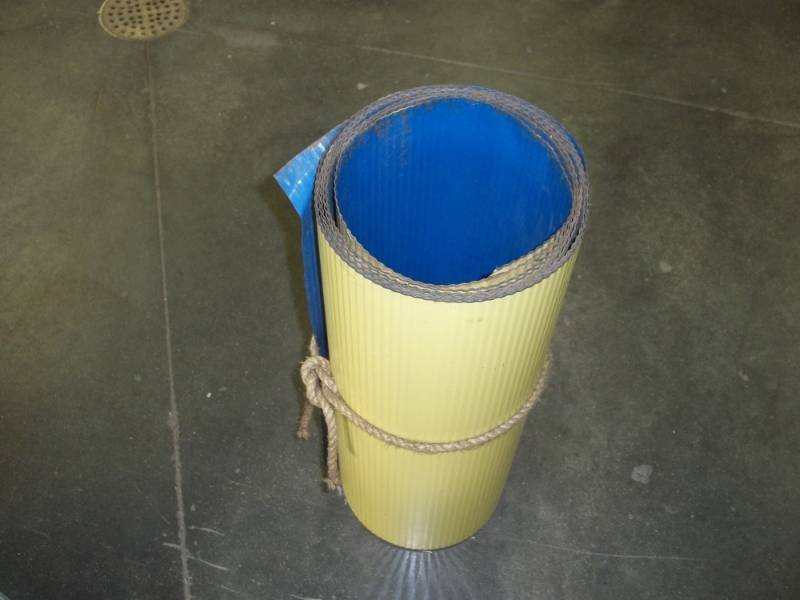 Blue and Yellow Corregated tin 24