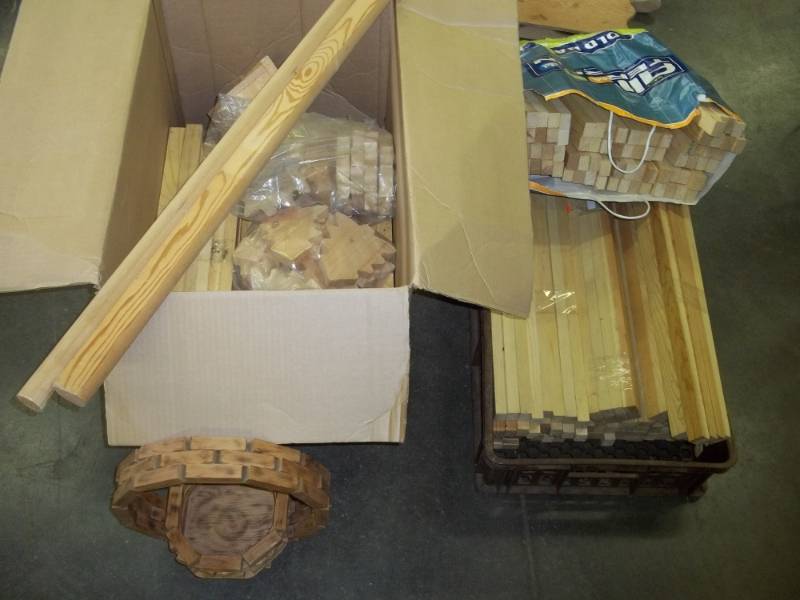 Wood Craft Items and 5 Wood Trinket Boxes