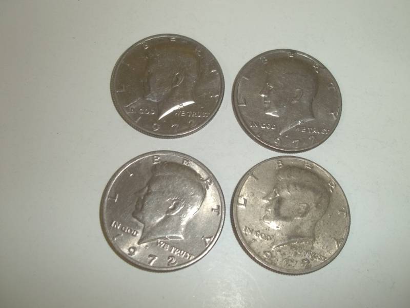 4 Kennedy Half Dollars