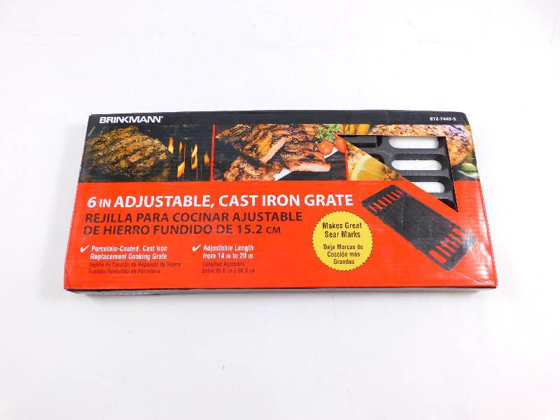 New 6 Adjustable Cast Iron GrateSteak Searer