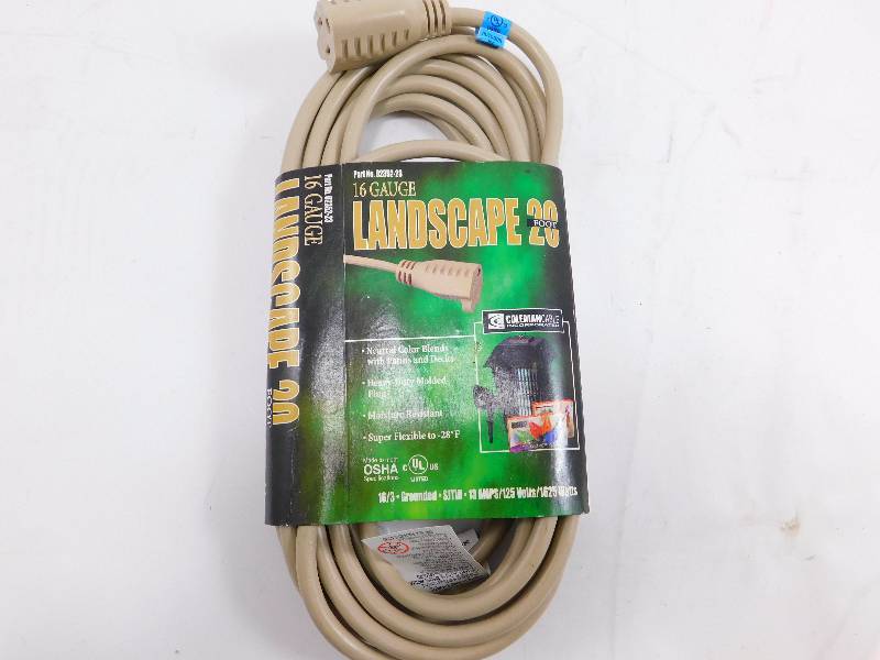 20 16 Gauge Landscape Extension Cord