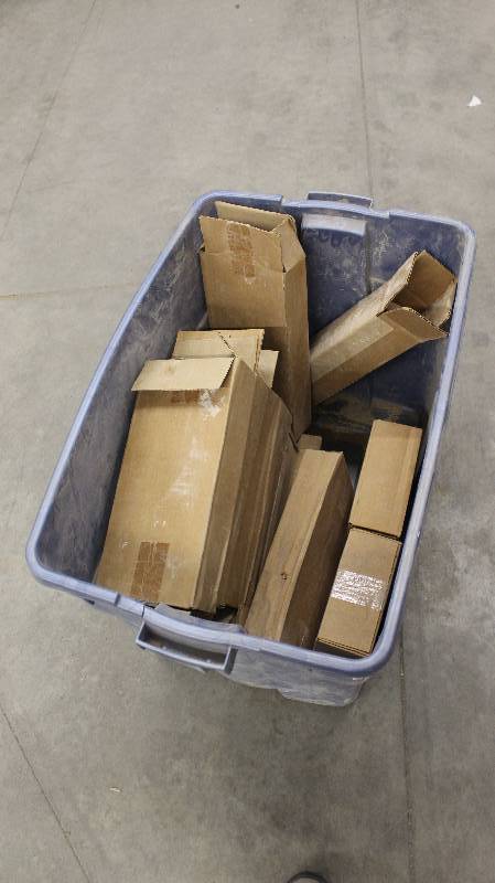 Boxes of Wood Flooring Stair Parts
