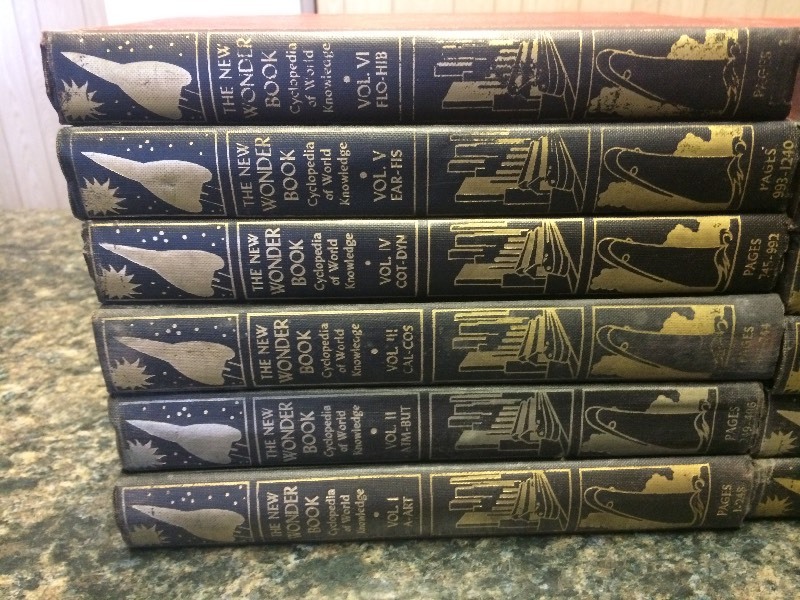 12 Volume New Wonder Book Cyclopedia of World Knowledge