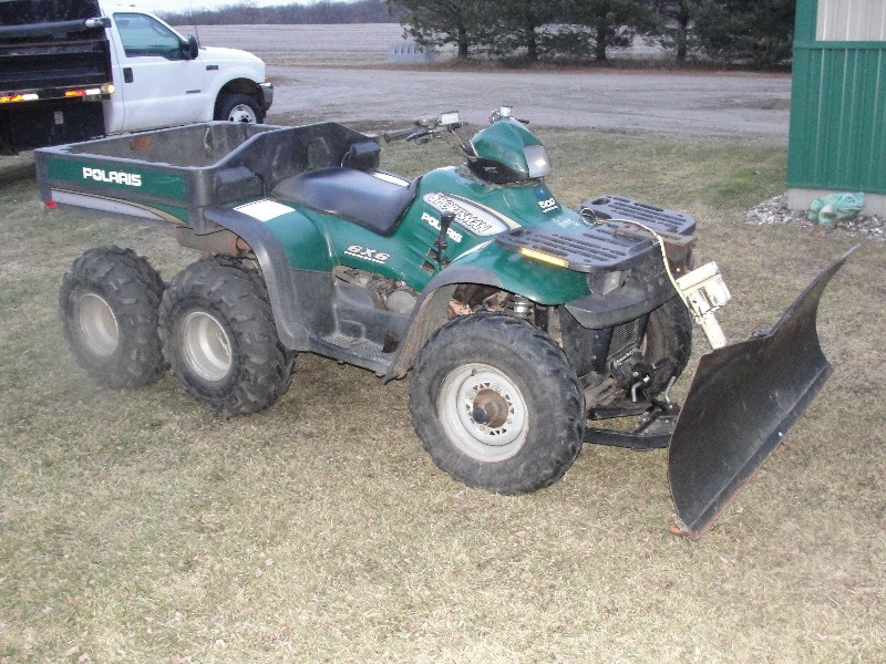 2000 Polaris Sportsman   6 x 6  with Plow