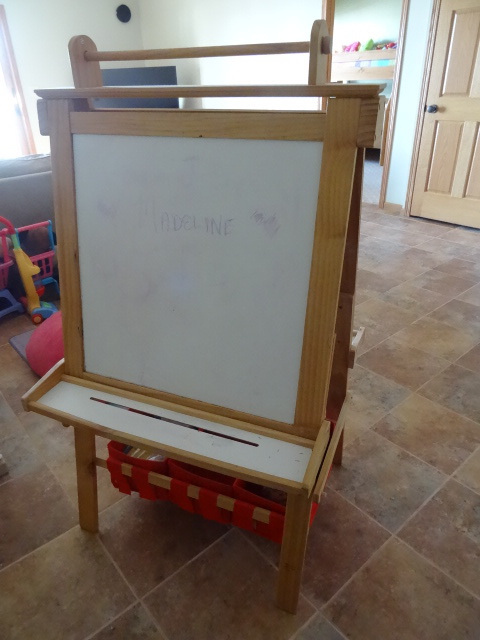 Double sided kids Chalkwhiteboard