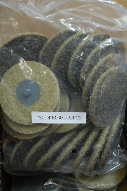 3 Brown Coarse Non-Woven Type 3 Quick Change Surface Conditioning Disc