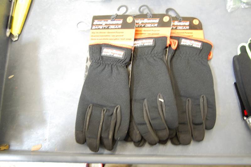 General Purpose Work Gloves-3 Pairs-Large