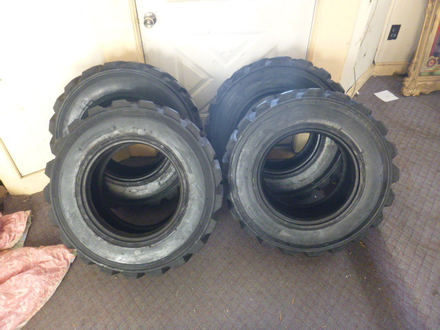 4 NEW Allied RBT Skidloader Tires