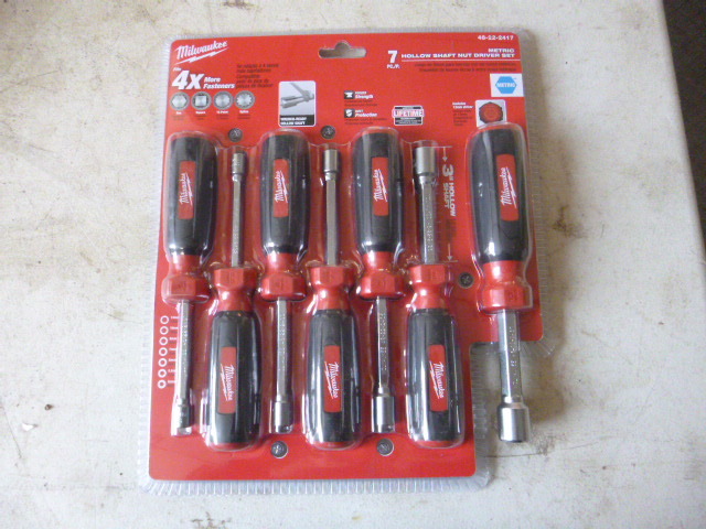 Milwaukee Hallow Shaft Metric Nut Driver Set
