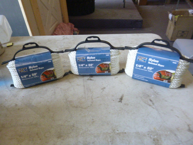 3 Spools of Reese Nylon Twisted Rope