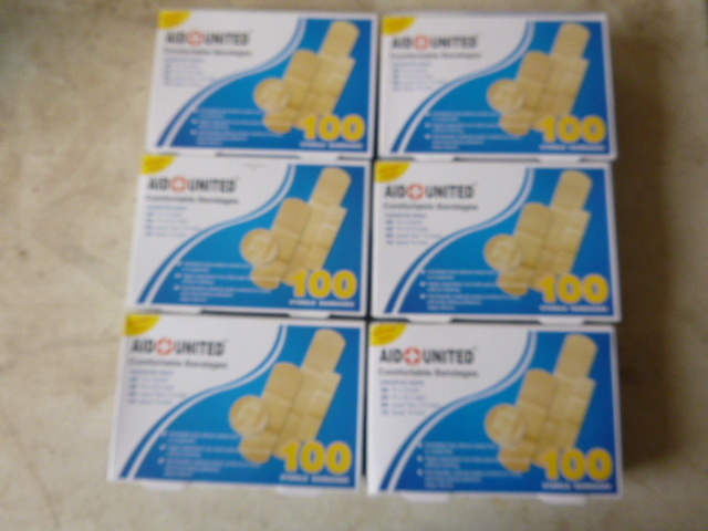 6 Boxes of Aid United Bandages