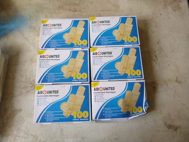 6 Boxes of Aid United Bandages