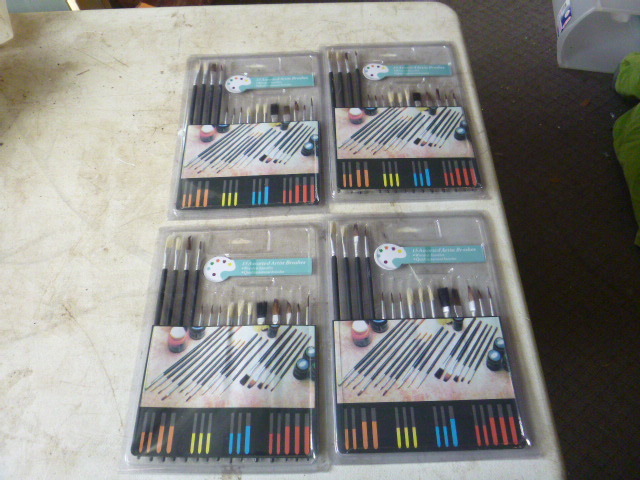 4 Packs of Artist Brushes