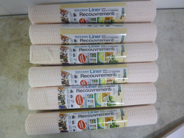 6 Grip-Eze Shelf and Drawer Liners
