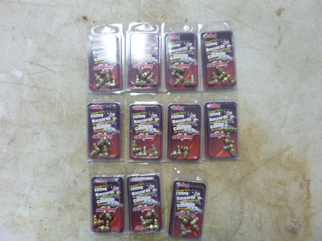 11 Packs of Lube-It Grease Gun Fittings
