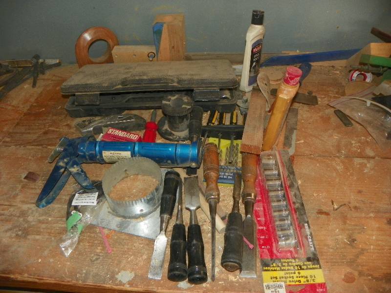 lot 55 image: hand Tools, Chisels, Sockets and more