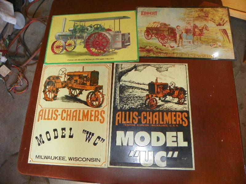 lot 168 image: Four Metal Signs