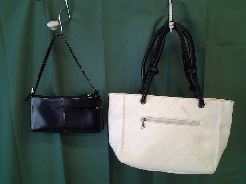 2-Tone Black & White Purses