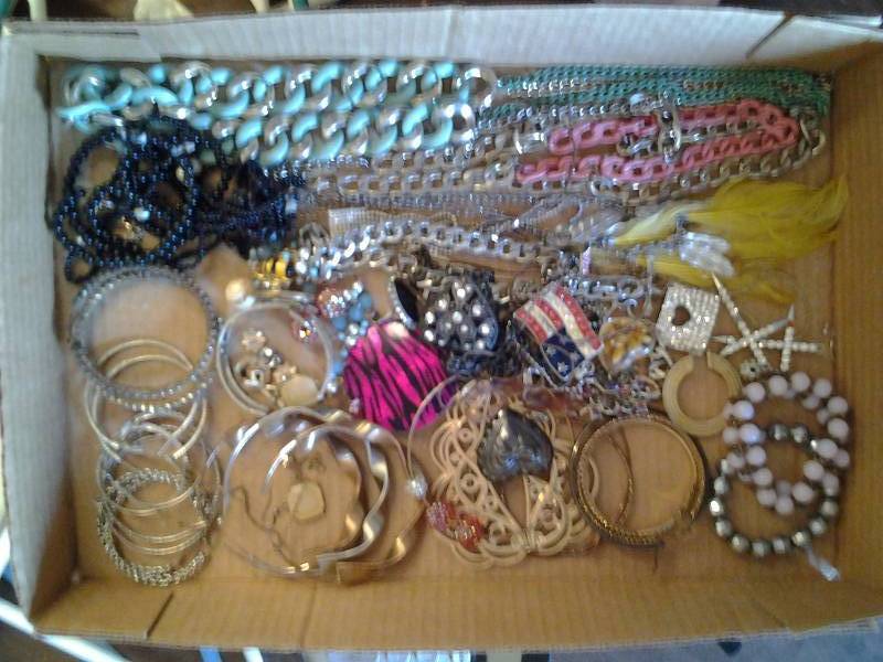 Lot Of Assorted Jewelry Necklaces, Bracelets, Earrings