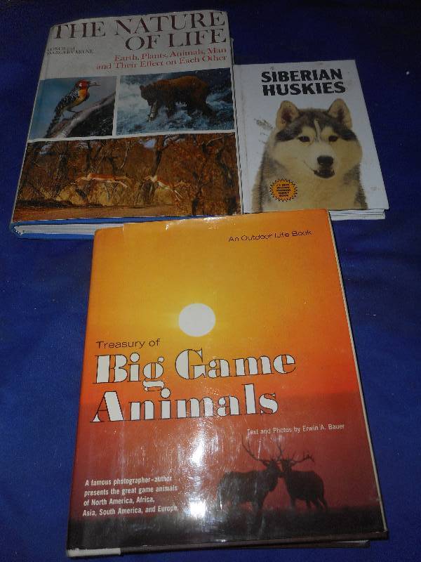 3 HARD COVER ANIMAL BOOKS