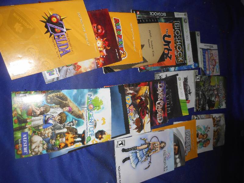 GAME INSTRUCTION BOOKS