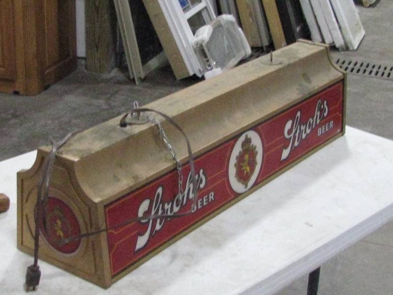 lot 73 image: Strohs Pool Table Light