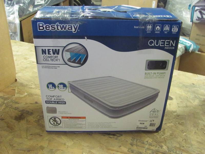 lot 31 image: Brand New Bestway Queen Comfort Cell Sleepzone Premium 14 Queen Air Bed