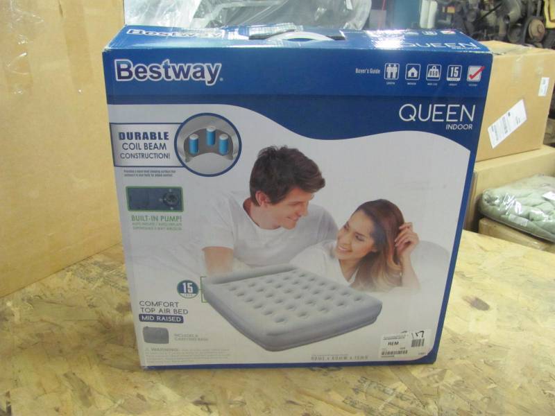 lot 32 image: Brand New Bestway Restaira Premium 250-Lb. Queen Air Bed