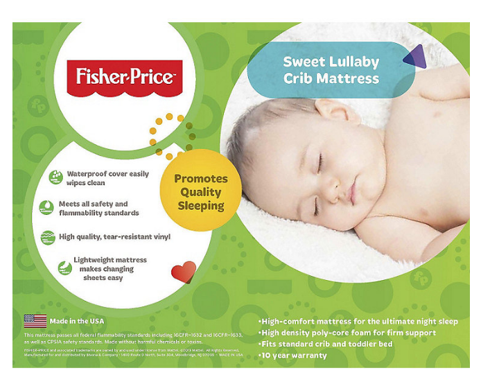 Fisher price sweet 2025 lullaby crib mattress