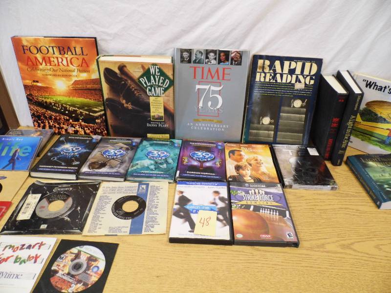 lot 48 image: Books - DVDs - 45s