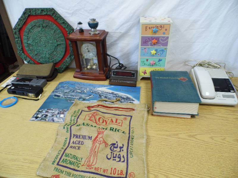 lot 52 image: Clocks - Phone - Jewelry Box