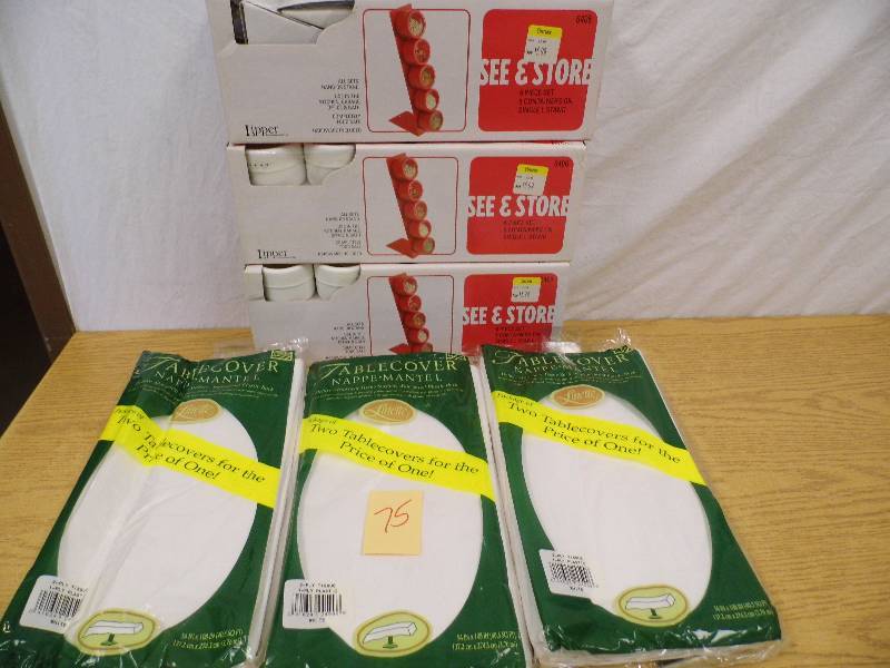 lot 75 image: New See & Store - Table Covers