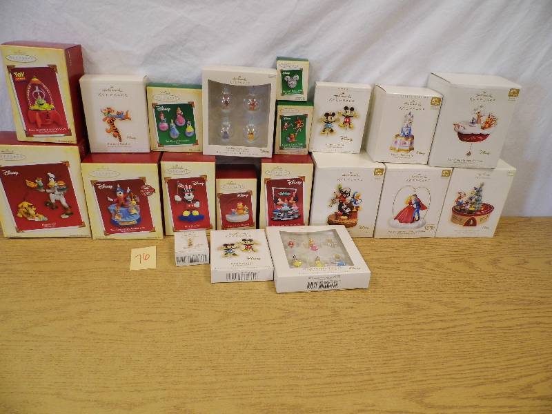 lot 76 image: Hallmark Disney Ornaments