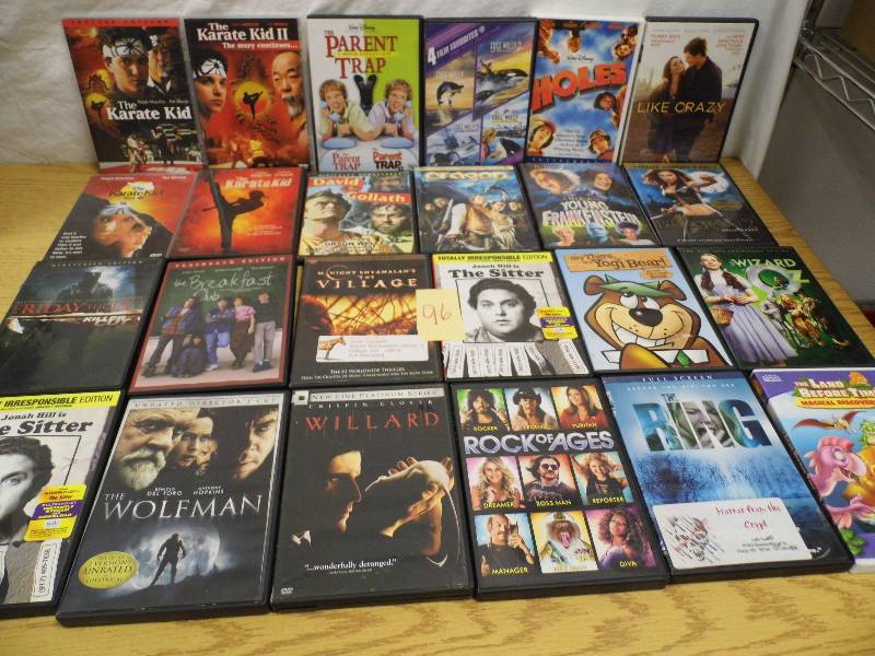 lot 96 image: DVDs