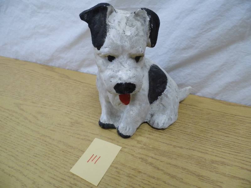 lot 111 image: Chalkware Dog