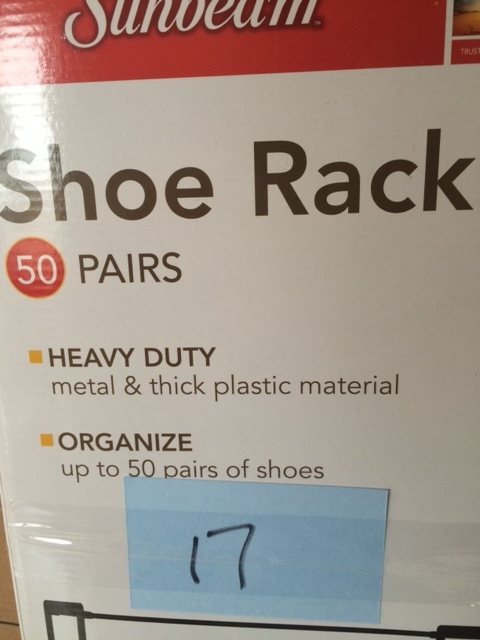 lot 17 image: Sunbeam Shoe Rack