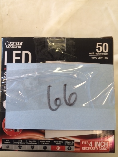 lot 66 image: Feit LED Square Lights with Baffle