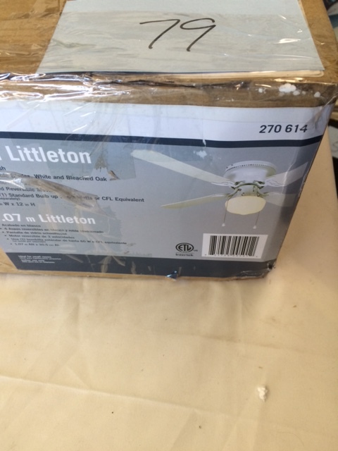 lot 79 image: 42 Littleton Ceiling Fan