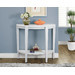 lot 14 image: Blakeway Half Moon Console Table   Color White