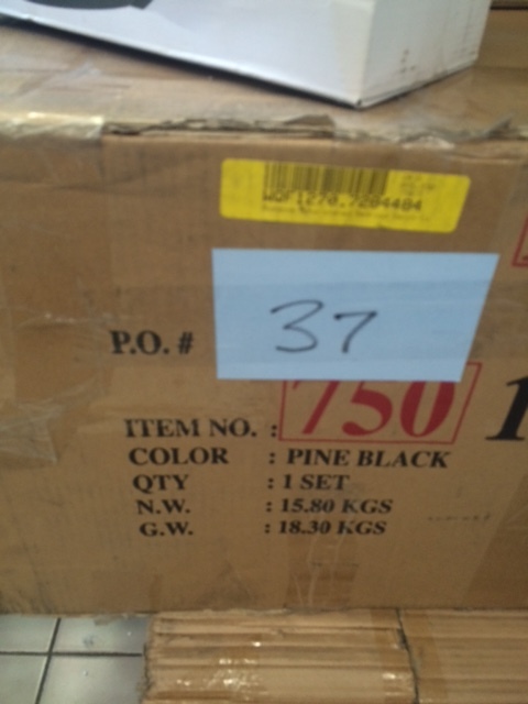 lot 37 image: Rosanna upholstered Bedroom Bench  Color Black