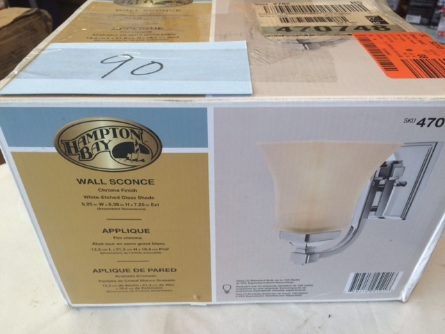 lot 90 image: Hampton Bay Wall Sconce