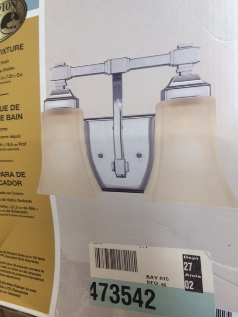 lot 91 image: Hampton Bay Vanity Fixture