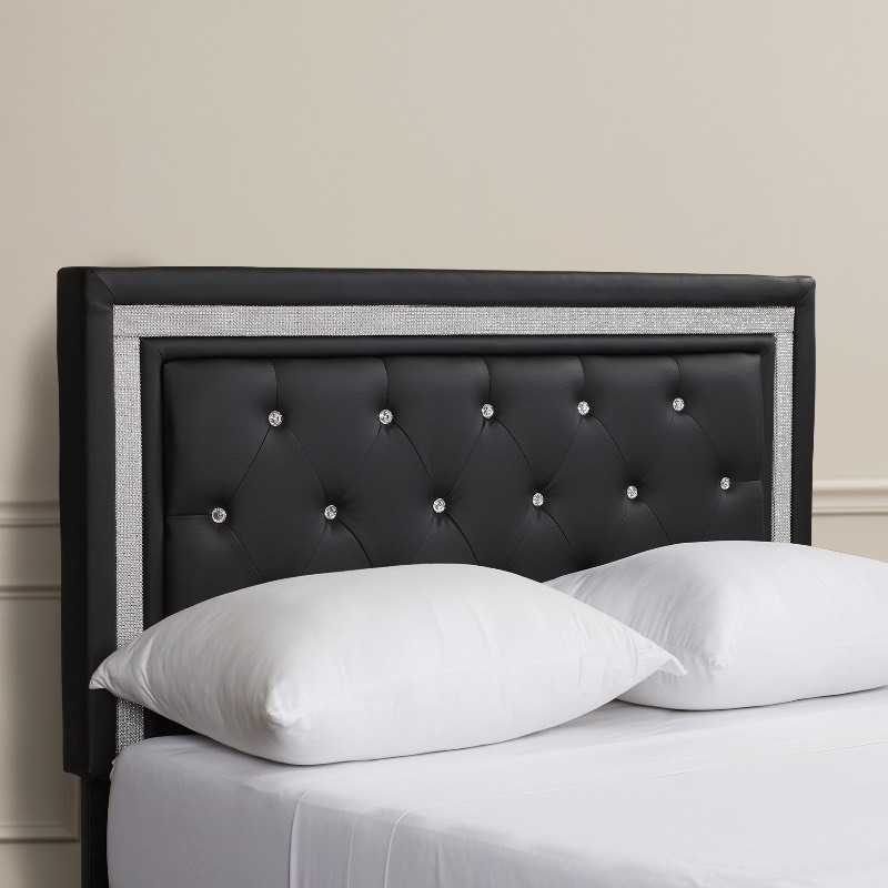 lot 82 image: Mercedes Upholstered Panel Headboard