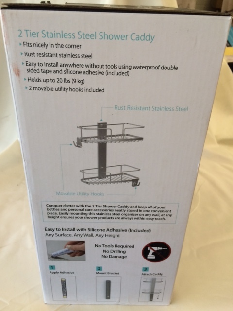 lot 115 image: Better Living Shower Caddy  Mirror Squeegee