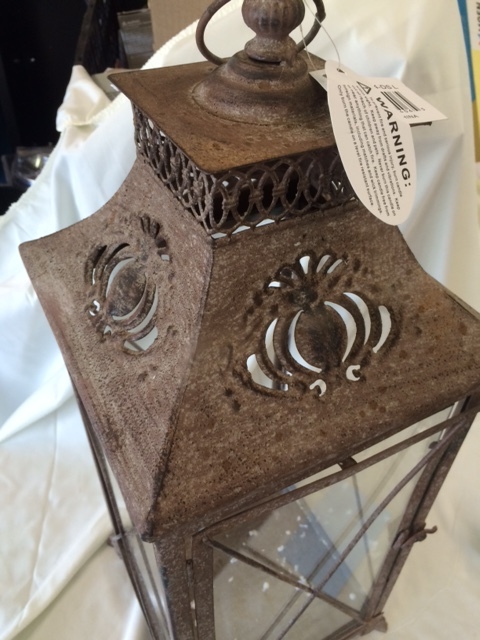 lot 144 image: 22 Steel and Glass Lantern