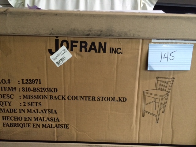 lot 145 image: Maryland Merlot 25 Bar Stools, 2 UNITS