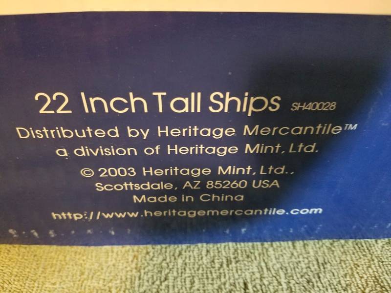 lot 70 image: 22 Inch Tall Ships...Belem