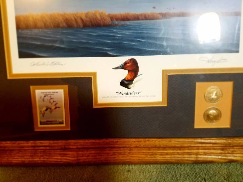 lot 8 image: 1993 Collectors Edition Water Fowl Stamp Picture