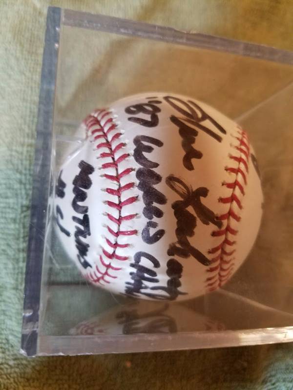 lot 80 image: Signed Mn. Twins Baseball by Steve Lambardozzi #4